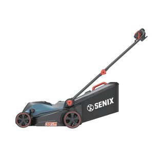 SENIX รถเข็นตัดหญ้าไฟฟ้า ขนาด380มม. 1,600W รุ่นLPPE16-M1-EU สีน้ำเงินดำ (พ่วงสายไฟ8เมตร)