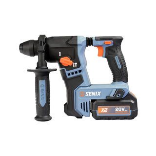 SENIX สว่านโรตารี่ไร้สายBrushless 17มม. 20V(Max) รุ่นPDWX2-M2-EU สีน้ำเงินดำ (พร้อมแบตเตอรี่ 4.0Ah 2ก้อน และแท่นชาร์ต1อัน)