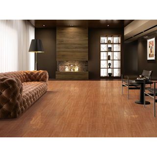 Marbella กระเบื้องเซรามิคปูพื้น 16x16 นิ้ว รุ่น วูดบราว CH1106 Gloss (12P)