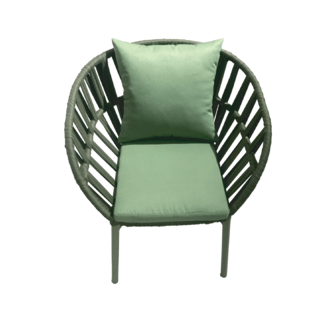 SUMMER SETเก้าอี้ outdoor อลูมิเนียม Samed ขนาด 57x59x76 ซม. สีเขียว