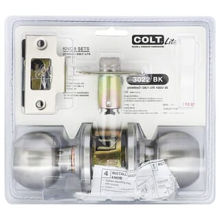 COLT LITE ลูกบิดห้องน้ำ จานเล็ก สเตนเลส-201 รุ่น 3022 SS สีสเตนเลส