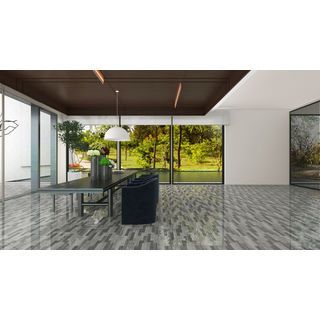 MARBELLA 60x60 กระเบื้องปูพื้นลายไม้ รุ่น สกายไลน์ - เกรย์ T203066(4P) (Gloss)