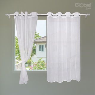 DAVINCI ผ้าม่านหน้าต่าง รุ่น Keris-01 ขนาด 150x160 ซม. สีขาว 
