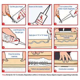 JUHUAN  กาวตะปู H13 300 มล.สีขาว