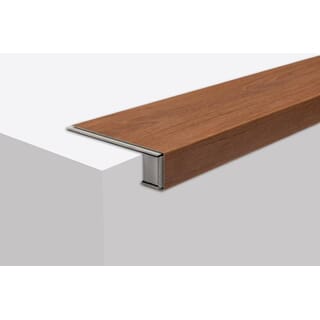 จมูกชานพักบันได SPC Click lock 114x1220x4+1mm IXPE  items No. 1210 สีไม้สักอ่อน  (6 pcs / box)                                  