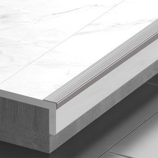 MAC จมูกบันได PVC หน้ากว้าง 38 มม. ยาว 2 เมตร รุ่นDF38-20G2 สีเทาอ่อน