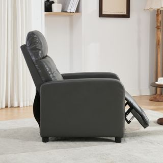 PULITO เก้าอี้พักผ่อน รุ่น CEDRIC ขนาด 65.5x85.5-139.5x102.5-81 ซม. สีเทาเข้ม