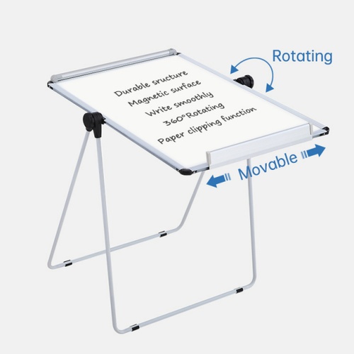 Smith กระดานฟลิปชาร์ท พับเก็บได้ รุ่น XMS-FCU6090 ขนาด 60xx90x160 ซม. สีขาว