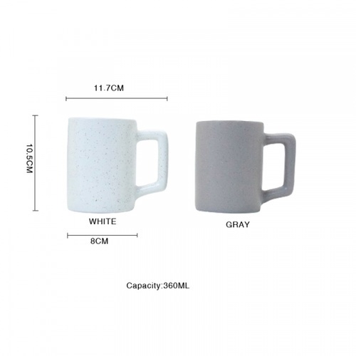 AILO แก้วเซรามิค 8 ซม. 360 มล. MINIMAL คละสี