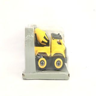 TOYS ของเล่นรถขนปูนก่อสร้าง DIY #269-4 (9.7x16x14ซม.) สีเหลือง