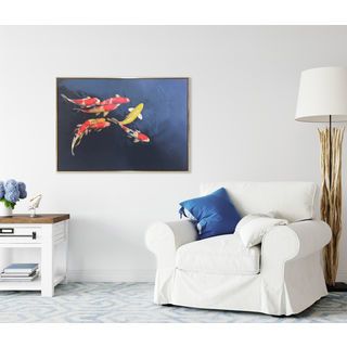 COZY ภาพพิมพ์แคนวาสพร้อมกรอบ ปลาคราฟ 70x100x3.5ซม. POLITA-F01