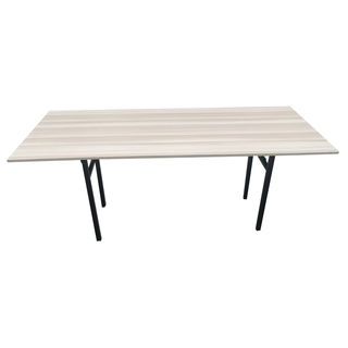 TABIO โต๊ะพับอเนกประสงค์ รุ่น FOLDY-05 ขนาด 75x180x73 ซม. สีโอ๊ค (1/2)