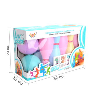 TOYS ของเล่นชุดโบวลิ่งตัวเลขแบบสัตว์ รุ่น#777-517Dขนาด32x10x20.5ซม.