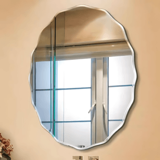 Nice กระจกเงาไม่มีกรอบ ทรงรี รุ่น JLLS006  ขนาด 45x60ซม. สีใส