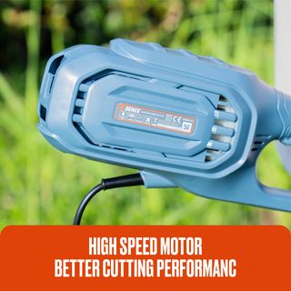 SENIX เครื่องตัดหญ้าไฟฟ้า ขนาด 340 มม. 1,200W (พ่วงสายไฟ 8 เมตร) รุ่น BCUE12-L-EU สีน้ำเงิน - ดำ