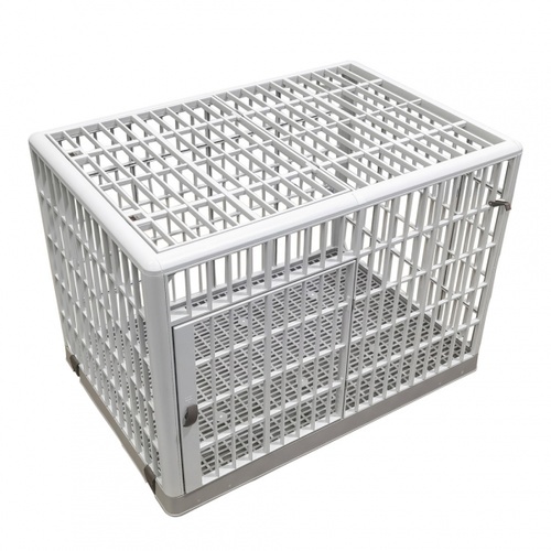 DUDUPETS กรงสัตว์เลี้ยงพลาสติก รุ่น KETAK-M ขนาด 81.9x56.3x62.7 ซม. สีเบจ
