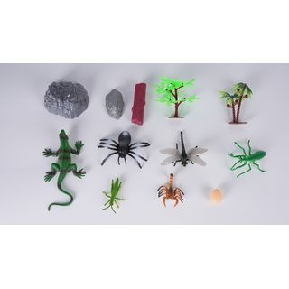 TOYS  ชุดสัตว์แมลงและสัตว์เลื่อยคลาน 12 ชิ้น