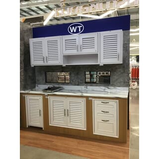 WT บานซิงค์ถังแก๊ส AZ-GR-RN-WH สีขาว