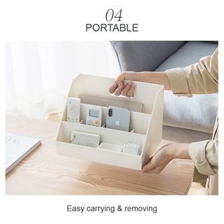 SMITH กล่องเก็บของอเนกระสงค์บนโต๊ะ NORI-DNC01 ขนาด 18.8x26.5x18.0 ซม. สีขาว