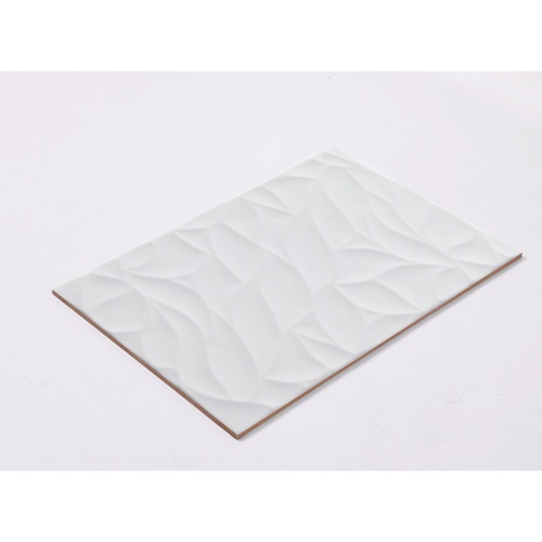 Marbella กระเบื้องเซรามิคปูผนัง 10x16 นิ้ว รุ่น สโนว์-ไวท์ ZX9021 (N) Gloss (15P)