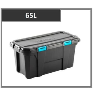 INABOX กล่องเก็บของ Heavy Forte N54407-65L ขนาด 78x37x38.3 cm. สีดำ