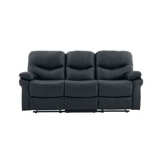 PULITO เก้าอี้พักผ่อนหนังสังเคราะห์ 3 ที่นั่ง รุ่น DENVEER ขนาด 196x93x100 ซม. สีดำ
