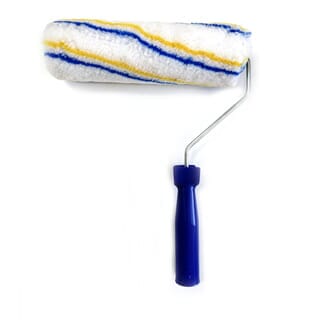 MW ลูกกลิ้งทาสีพร้อมด้าม (Eco) 9นิ้ว รุ่น TS1117 สีขาว-แถบฟ้า