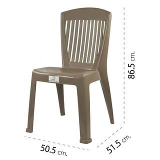 SUMMER SET เก้าอี้พาราเดียม รุ่น FT-258PL/A สีน้ำตาล