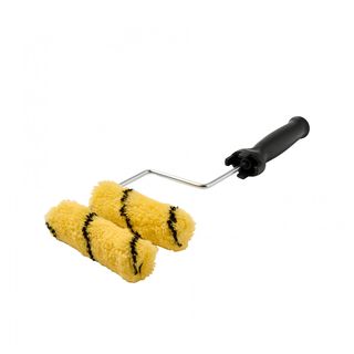 PRO Renovator ชุดลูกกลิ้งพร้อมอะไหล่ 4นิ้ว Mini (ขนยาว12มม.) รุ่น GBH-MSPR-1  สีเหลือง-ดำ 2ชิ้น/แพ็ค