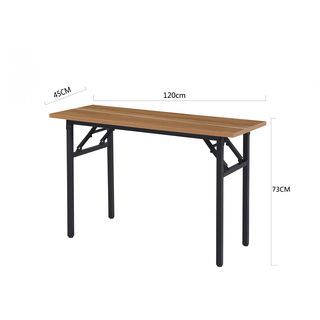 TABIO โต๊ะพับอเนกประสงค์ ลายไม้ รุ่น S-12045D.W ขนาด 45x120x73ซม. สีดริฟท์วูด