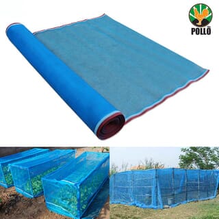 POLLO มุ้งไนล่อน 0.9ม. X15หลา สีฟ้า
