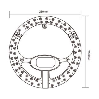 EILON หลอดไฟ LED โมดูลแม็กเน็ต วงกลม 48W รุ่น TP-M48W-DL แสงเดย์ไลท์