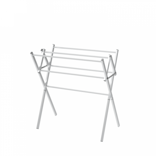 SAKU ราวพาดผ้าอลูมิเนียม พับได้ 6 เส้น  รุ่น DY1239 ขนาด 42.7x78.30x82.25 ซม. สีเงิน