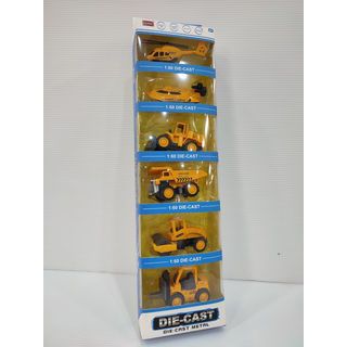 TOYS ของเล่นชุดเฮลิคอปเตอร์พร้อมรถก่อสร้างสนุก บรรจุ6คัน คละแบบ#MB200-1(39.8x4.8x10.2ซม.)