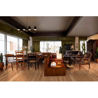 La Arezza 60X120 ซม.กระเบื้องพอร์ซเลน รุ่น Travatina brick red (DGD12600LA04) Matt - Hone Random (2pcs /box 1.44 sqm)