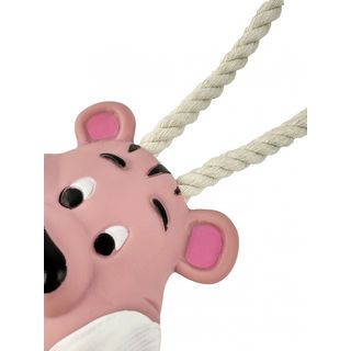 DUDUPETS ของเล่นสัตว์เลี้ยงแบบเชือกและตุ๊กตาหมี รุ่น BITE ขนาด 9x28x9 ซม. สีขาว
