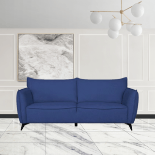 PULITO โซฟาผ้า 2 ที่นั่ง รุ่น Xandra – 01 ขนาด 86x196x82 ซม.สีน้ำเงิน