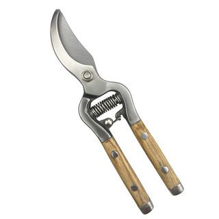 Tree O กรรไกรตัดกิ่งสแตนเลสด้ามไม้ รุ่นGP2124ขนาด10นิ้ว สีไม้