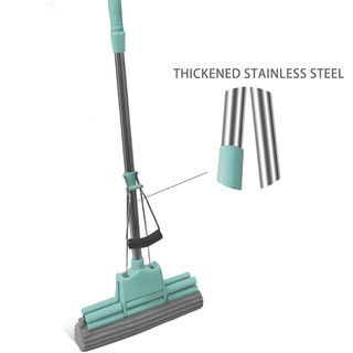 ICLEAN ม็อปฟองน้ำ PVA ดับเบิ้ลโรลเลอร์ ขนาด 6x27x120 ซม.รุ่น UN3302GR สีเขียว