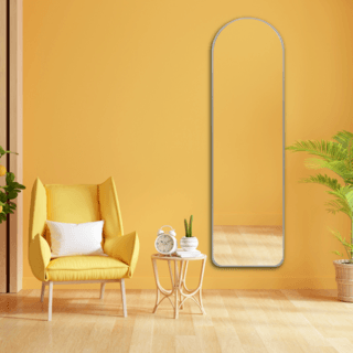 Nice กระจกมีกรอบอะลูมิเนียมตั้งพื้น รุ่น โอลีเวีย-ซิลเวอร์ ขนาด 40x150 ซม. สีเงิน