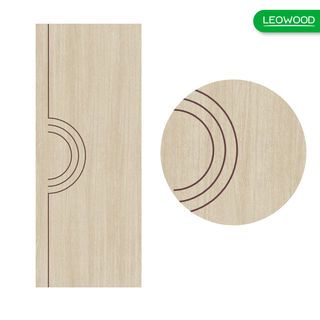 LEOWOOD ประตูไม้เคลือบเมลามีน DoorX Gold ลาย 1 ขนาด 80x200 ซม. สีแทงโก้