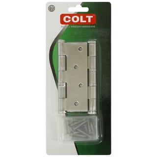 COLT บานพับประตูสเตนเลสเกรด304 รุ่น 26 ขนาด 4 x 3 นิ้ว x 2 มม. (แพ็ก 2 ชิ้น) สีสแตนเลส