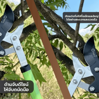 Tree’O กรรไกรตัดกิ่งไม้ใหญ่ รุ่น TL2016 ขนาด70ซม. สีเขียวดำ
