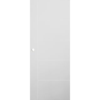 WELLINGTAN ประตูยูพีวีซีบานเรียบเซาะร่อง (สำหรับใช้งานภายนอก) UPVC-WEF05 80x200ซม. สีขาว (เจาะลูกบิด)