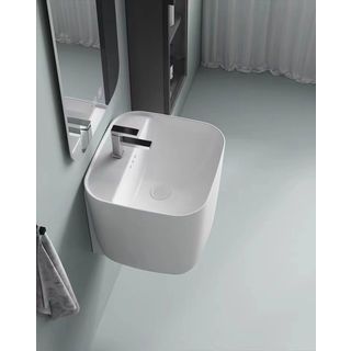 Verno อ่างล้างหน้าแบบแขวน ขนาด 45x42x40cm รุ่น ลิลลี่ 6410