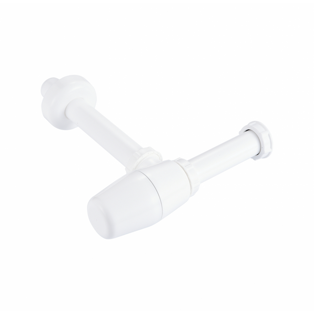 Iris ท่อน้ำทิ้งแบบกระปุกพลาสติก รุ่น PQS-QL2002    สีขาว