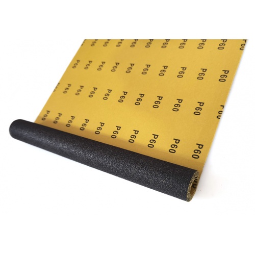 HUMMER กระดาษทรายม้วนขัดน้ำ 12 นิ้ว เบอร์ 60 ขนาด 300 มม.x1เมตร BPR-30060M1 สีดำ