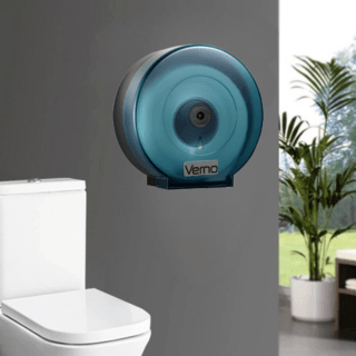 Verno กล่องกระดาษทิชชู่ ม้วนใหญ่  รุ่น 609A ขนาด 26.8x27x12 ซม. สีฟ้า