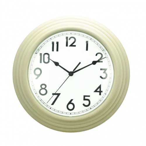 COZY นาฬิกาแขวนผนัง รุ่น VIDA-CM ขนาด 35.7x35.7x5.0 ซม. สีครีม