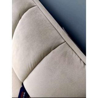 TRUFFLE เตียง ขนาด 6 ฟุต รุ่น นามิเอล ผ้ากำมะหยี่ สีเทา (1/2)